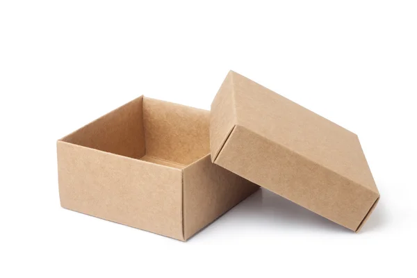 Пустая бумажная коробка — стоковое фото