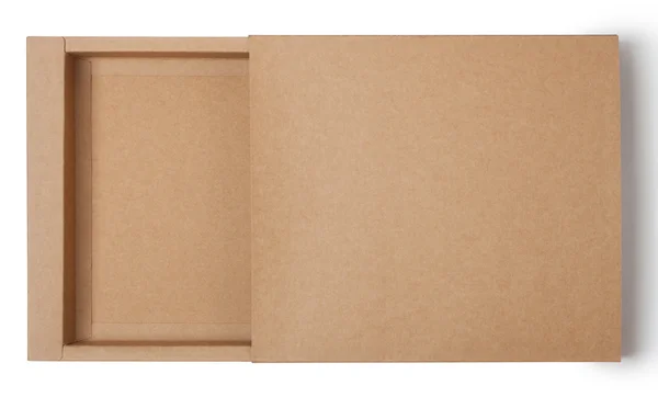 Caja de papel kraft vacía —  Fotos de Stock