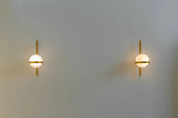 Appliques Murales Rondes Modernes Ampoules Forme Balle Ont Une Pièce — Photo