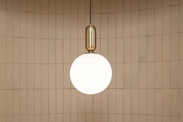Mooie Moderne Plafondlampen Gloeilampen Bal Vorm Decoratie Voor Thuis Wonen — Stockfoto