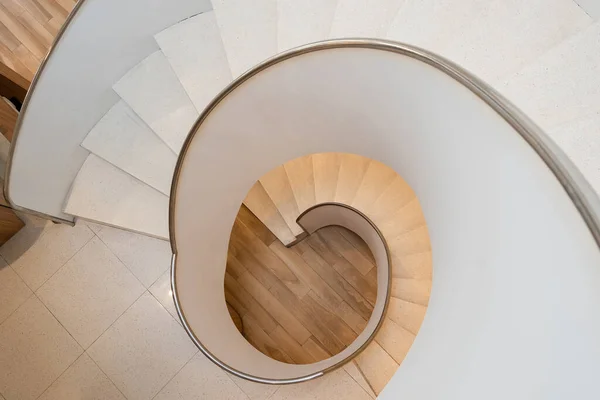 Modern Spiral Staircase Architecture Building Beautiful Design Makes Most Limited — Foto de Stock