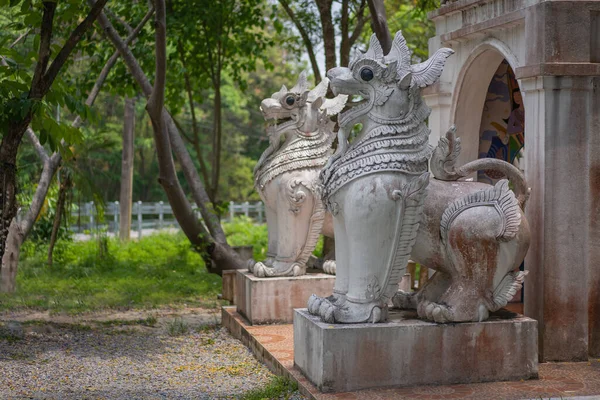 Mythological Creatures Statue Wat Palad Wat Pha Lat Temple Secret — Stock fotografie
