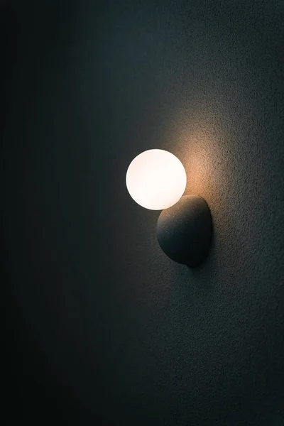 Beautiful Modern Wall Lamp Light Decoration White Ball Shape Home — Photo