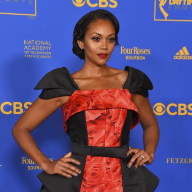 24 Haziran 2022. Mishael Morgan 2022 Gündüz Emmy Ödülleri 'ne katılıyor. Fotoğraf: Michael Mattes / Michael Mattes.