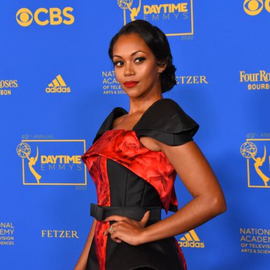 24 Haziran 2022. Mishael Morgan 2022 Gündüz Emmy Ödülleri 'ne katılıyor. Fotoğraf: Michael Mattes / Michael Mattes.
