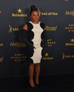 Batı Hollywood, CA USA - 10 Eylül 2022. Quinta Brunson Hollywood muhabiri ve SAG-AFTRA Emmy Nomine gecesine katılıyor. Fotoğraf: Michael Mattes / Michael Mattes.