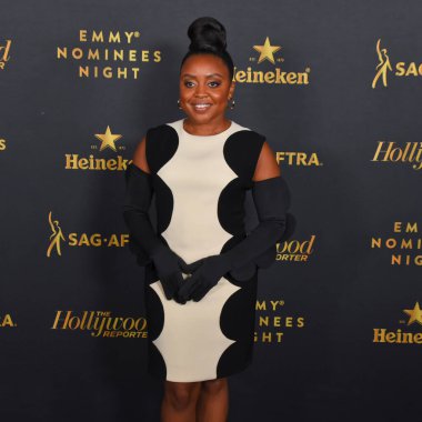 West Hollywood, CA USA - September 10, 2022. Quinta Brunson attends The Hollywood Reporter and SAG-AFTRAs Emmy Nominees Night. Photo: Michael Mattes/michaelmattes.co clipart