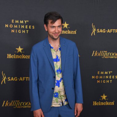 Batı Hollywood, CA USA - 10 Eylül 2022. Nicholas Braun Hollywood muhabiri ve SAG-AFTRA Emmy adayları gecesine katılıyor. Fotoğraf: Michael Mattes / Michael Mattes.