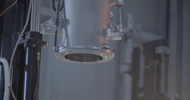 Cristal Silício Lingote Usado Para Células Painel Solar Levado Para — Vídeo de Stock