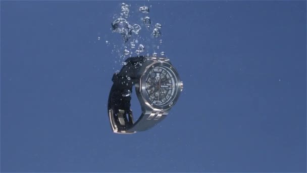 Estambul Turquía 2021 Tecnología Del Reloj Reloj Pulsera Está Cayendo — Vídeo de stock