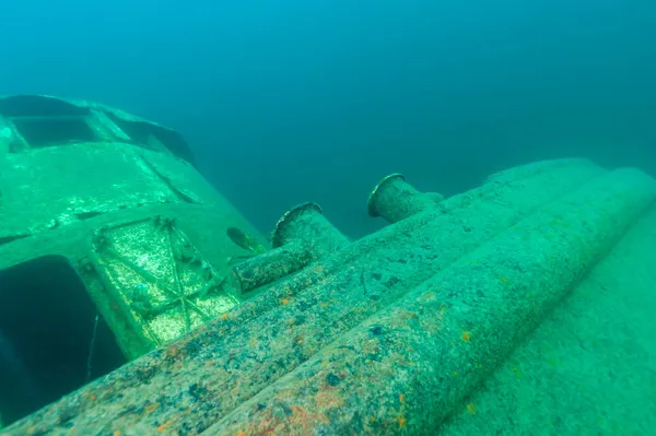A Great Lakes tugboat shipwreck found in Lake Superior — Stock Photo, Image