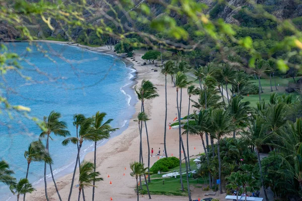 Famoso lugar para bucear paraíso Hanauma bay, Oahu, Hawaii —  Fotos de Stock