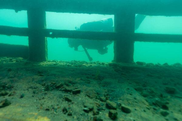 Кораблекрушение на Бермудских островах в подводном заповеднике Элджер на озере Верхнее