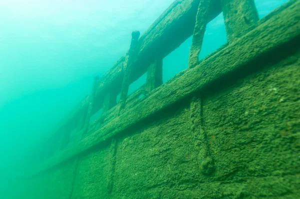 The Bermuda shipwreck in the Alger Underwater Preserve in Lake Superior — Stock Photo, Image