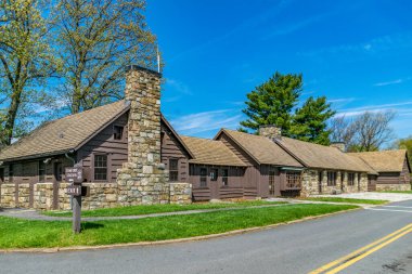 Shenandoah National Park, Virginia - May 7, 2018: Comfort station and park store