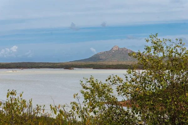 Sal Goto y Lago Flamingo en la isla de Bonaire — Foto de Stock