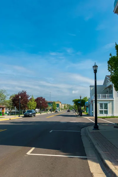 ペンタウォーター 2022年5月20日 小さな中西部のリゾートタウンの通りの景色 高品質の写真 — ストック写真