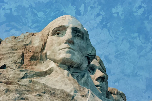 South Dakota Place Build Most Famous Presidents Rocks Top Mountain —  Fotos de Stock