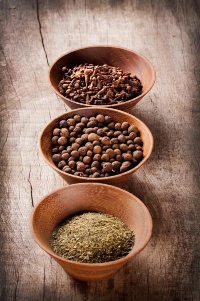Spice on wooden table — Stock Photo, Image