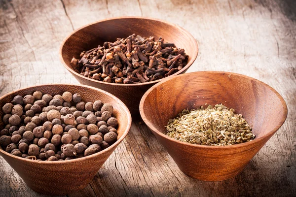 Spice on wooden table — Stock Photo, Image