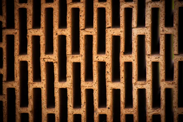 Building burnt brick texture — Stock Photo, Image