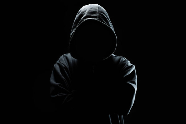 Концепция кибербезопасности. Анонимный интернет-хакер.