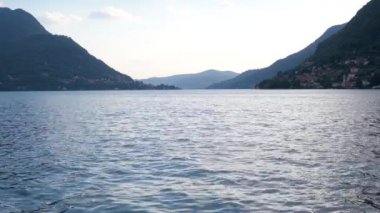 Gün batımında Como Gölü