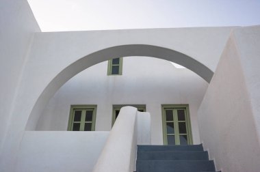 Santorini minimal beyaz mimari