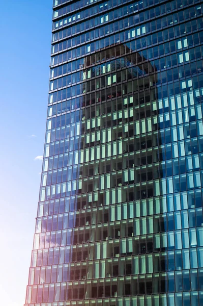 Office Building Facade Reflection Windows Architectural Photography — Stock Photo, Image