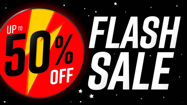 Flash Sale Bis Rabatt Rabatt Poster Design Vorlage Werbebanner Für — Stockvektor