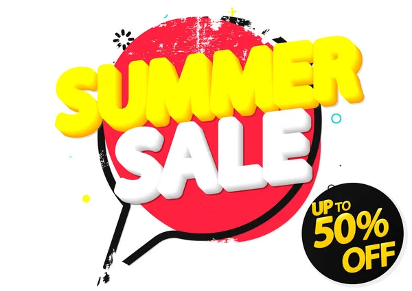 Summer Sale Poster Design Template Spend More Special Offer End — Stock Vector