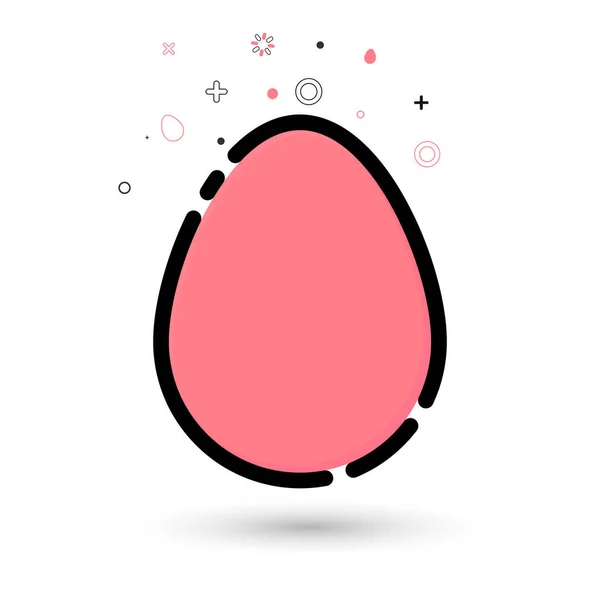 卵アイコン グラフィックデザインテンプレート イースターサイン アプリシンボル ベクトルイラスト — ストックベクタ