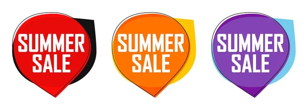 Ορισμός Πανό Summer Sale Πρότυπο Σχεδιασμού Ετικετών Έκπτωσης Ξοδέψτε Και — Διανυσματικό Αρχείο