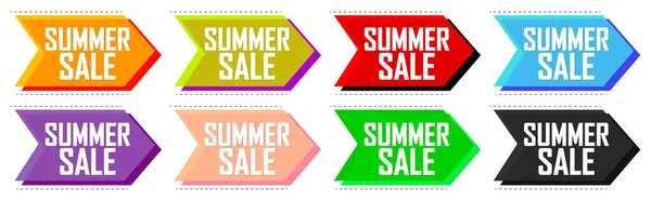 Ορισμός Πανό Summer Sale Πρότυπο Σχεδιασμού Ετικετών Έκπτωσης Ξοδέψτε Και — Διανυσματικό Αρχείο