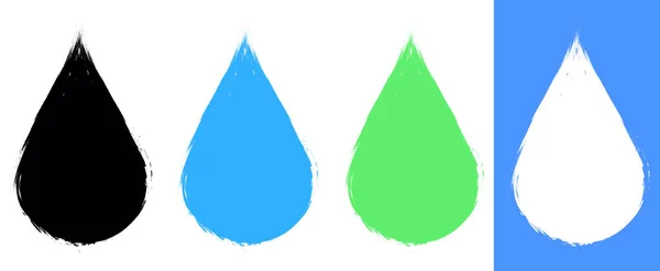 Wassertropfen Symbol Grafik Design Vorlage Vektorillustration — Stockvektor