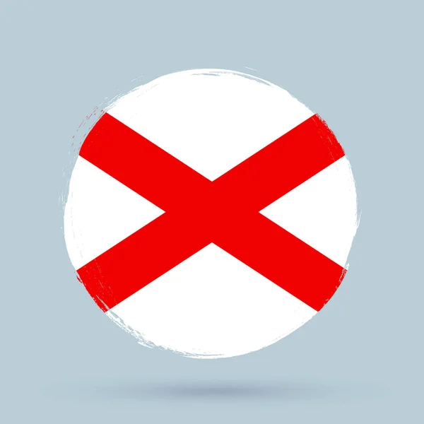 Прапор Північної Ірландії Прапор Грандж Пензлем — стоковий вектор