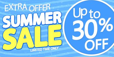 % 30 indirim, poster tasarım şablonu, özel teklif, harcayın ve daha fazla biriktirin, indirim afişi, en iyi anlaşma, son promosyon, vektör ilüstrasyonu