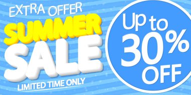 % 30 indirim, poster tasarım şablonu, özel teklif, harcayın ve daha fazla biriktirin, indirim afişi, en iyi anlaşma, son promosyon, vektör ilüstrasyonu