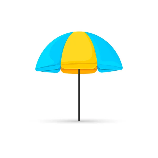 Beach Umbrella Icon Design Template Vector Illustration — Stock Vector