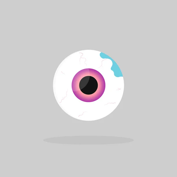 Eye Icon Halloween Symbol Flat Design Template Vector Illustration — Stockový vektor