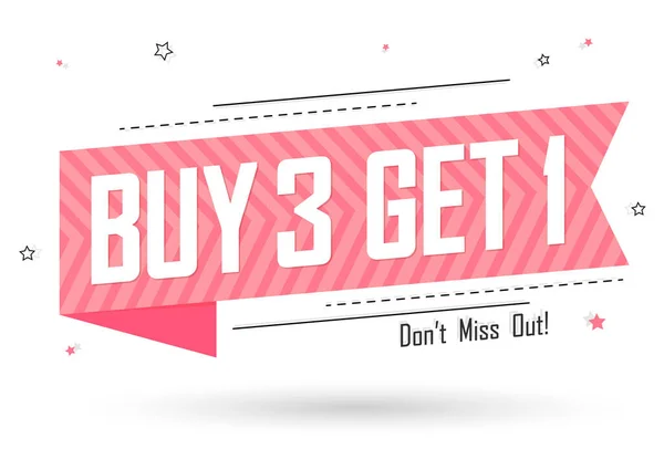 Buy Get Free Sale Poster Design Template Special Offer Final — Stockový vektor
