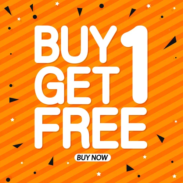Buy Get Free Sale Poster Design Template Special Offer Bogo — ストックベクタ