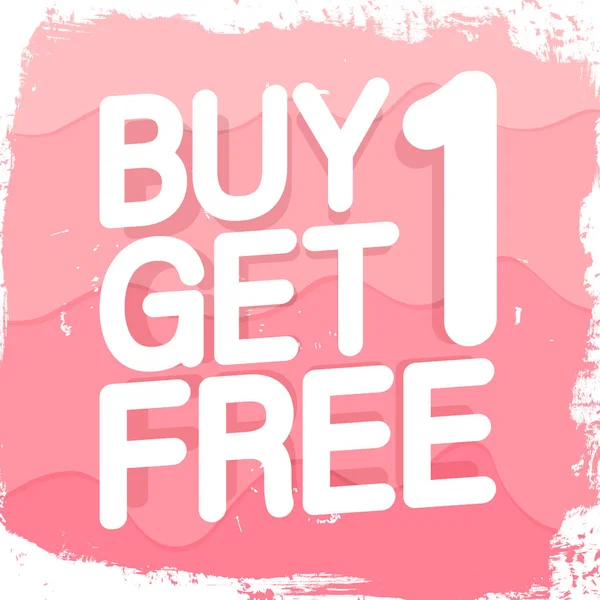 Buy Get Free Sale Poster Design Template Special Offer Bogo — Image vectorielle