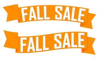 Fall Sale. Set discount banners, Autumn deal tags design template, spend up and save more, vector illustration