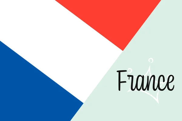 France Tricolor Original Colors — 스톡 벡터