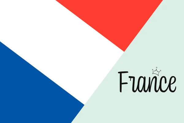 France Tricolor Original Colors — 스톡 벡터