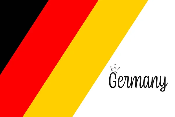Bandiera Della Germania Illustrazione Vettoriale — Vettoriale Stock