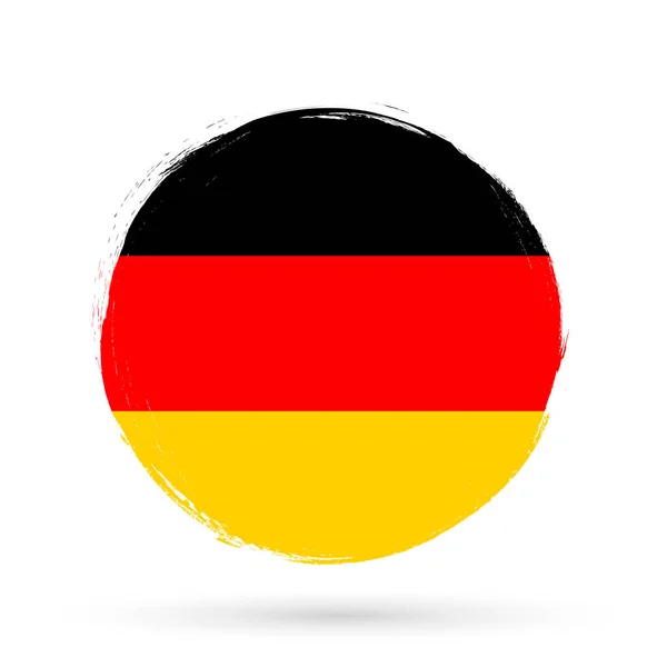 Flaga Niemiec Sztandar Szczotką Grunge — Wektor stockowy