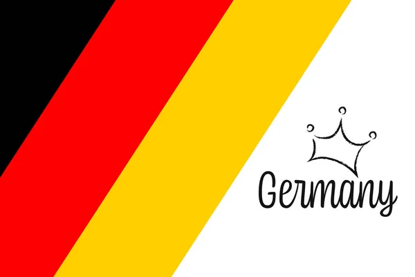 Bandera Alemania Ilustración Vectorial — Vector de stock