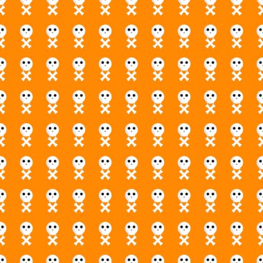 Halloween seamless pattern. Holiday poster design template. Carnival background, loading page, vector illustration